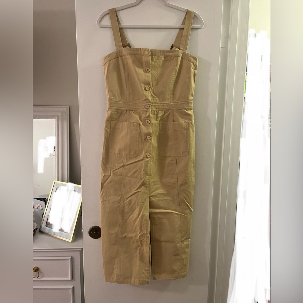 Lost + Wander Neutral Strap Pinafore with Ring Details